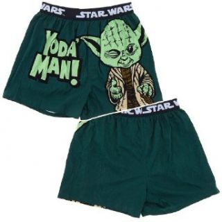 Star Wars Yoda Man Mens Boxer Shorts (Mens SMALL) Clothing