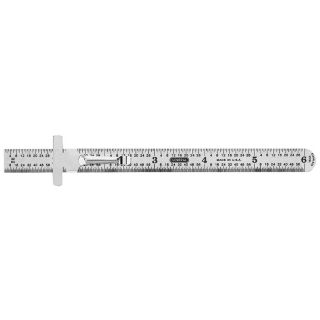 General Tools & Instruments 0.5 ft Metric and SAE Ruler