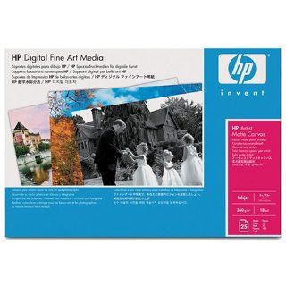 HP Artist Matte Canvas Contains 25 Sheets Of B+/A3+ Size Hp Artist Matte Canvas: Office Products