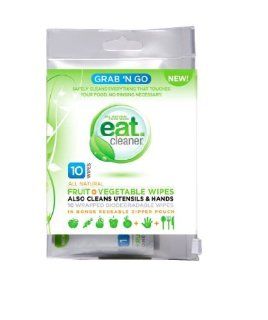 Vegetable Wipes, Grab N' Go Fruit, 10 per Pack. This multi pack contains 3 packs.: Health & Personal Care