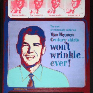 Art Van Heusen (Ronald Reagan), (from Ads series)  Acrylic  Andy Warhol