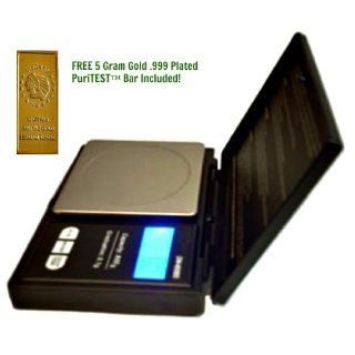 Metal Detecting Equipment: NEW 600 Gram DigiWeigh DIGITAL POCKET WEIGHING SCALE Gold Dredge Treasures: Coin, Nugget, Ring OUNCE, PENNYWEIGHT + 5 Gram Gold Test Bar: Industrial & Scientific