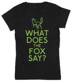 What Does the Fox Say? Funny Youth Short Sleeve Tee Shirt: Clothing