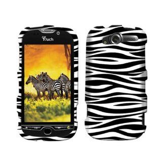 Hard Plastic Snap on Cover Fits HTC Mytouch 4G Zebra Black and White Rubberized T Mobile (does not fit HTC Mytouch 3G or HTC Mytouch 3G Slide or HTC Mytouch 4G Slide): Cell Phones & Accessories