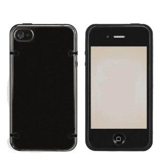 Cell Phone Snap on Cover Fits Apple iPhone 4 4S AquaFlex Black Smoke/Gold Black Retail AT&T, Verizon (does NOT fit Apple iPhone or iPhone 3G/3GS or iPhone 5/5S/5C): Cell Phones & Accessories