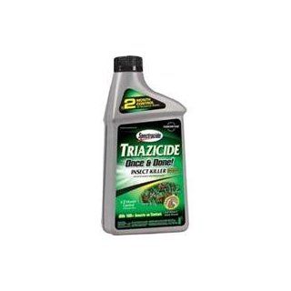 6PK SPECTRACIDE TRIAZICIDE ONCE & DONE! INSECT KILLER, Color: CONCENTRATE; Size: 32 OUNCE (Catalog Category: Lawn & Garden Chemicals:INSECTICIDES): Pet Supplies