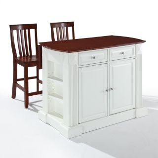 Crosley Furniture 48 in L x 35 in W x 36 in H White Kitchen Island