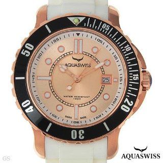Aquaswiss Rugged Collection Mens Date Watch   Swiss Movement and White Rubber Band   model RU0996 at  Men's Watch store.