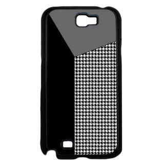 3D Effect Houndstooth Pattern Grey and Black Fashion Samsung Galaxy Note II 2 N7100 Hard Phone Case Cover: Cell Phones & Accessories