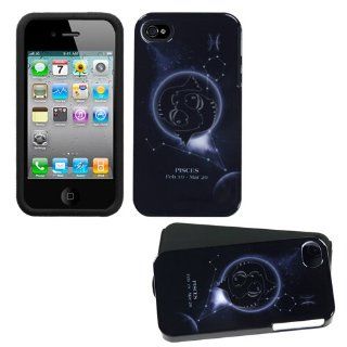 Hard Plastic Snap on Cover Fits Apple iPhone 4 4S Pisces Horoscope Collection Fusion Plus A Free LCD Screen Protector AT&T, Verizon (does NOT fit Apple iPhone or iPhone 3G/3GS or iPhone 5/5S/5C): Cell Phones & Accessories