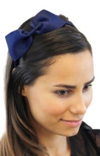 Teachers Pet Grosgrain Ribbon Bow Headband Hair Band Colors: Navy Blue at  Womens Clothing store