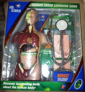 Edu Science Human Body Learning Game with Bonus Stethoscope Toys & Games