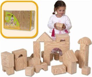 Edushape Ltd Big Wood Like Blocks  Toy Stacking Block Sets  Baby