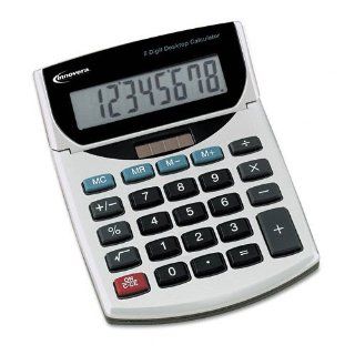 Innovera 15925 Handheld Calculator Large Eight Digit Lcd Dual Solar/Battery Powered : Electronics