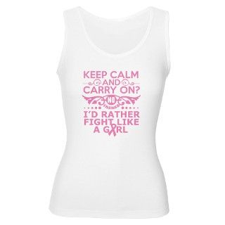 Breast Cancer Keep Calm Womens Tank Top by gifts4awareness