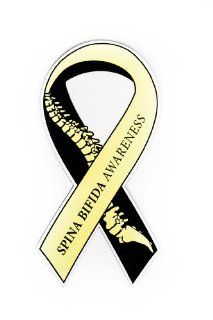 Spina Bifida Awareness Ribbon   Car Magnet : Other Products : Everything Else
