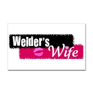 Welders Wife Rectangle Decal by DixieDarling