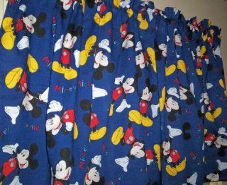 WINDOW CURTAIN VALANCE MADE FROM MICKEY MOUSE FABRIC : Home Decor Products : Everything Else
