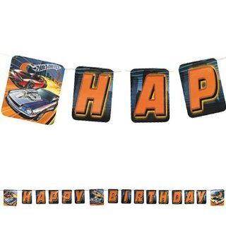 Hot Wheels Happy Birthday Kid's Birthday Party High Speed Letter Banner 8ft Toys & Games