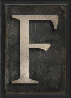The Artwork Factory Letter F Ready to Hang Artwork, Black   Prints