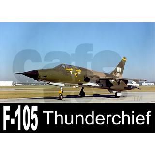 F 105 Thunderchief Rectangle Decal by zoomwear