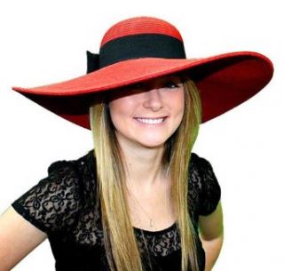 Melanie Kentucky Derby Hat (Red) at  Womens Clothing store: Sun Hats
