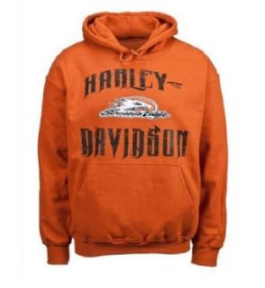 Harley Davidson Men's Screamin' Eagle Hooded Sweatshirt. Harley Orange. HARLMS0049 at  Mens Clothing store: Fashion Sweatshirts