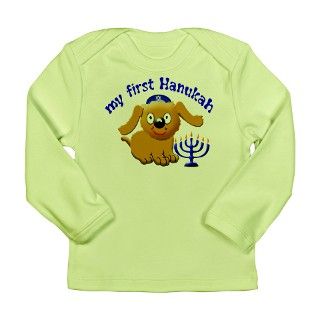 babys first Hanukah Long Sleeve Infant T Shirt by princess_kids