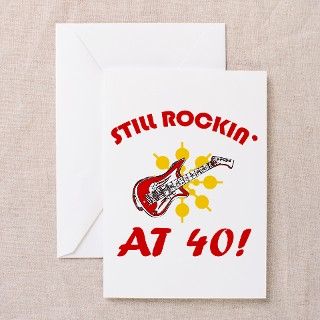 Rockin 40th Birthday Greeting Cards (Pk of 10) by thebirthdayhill