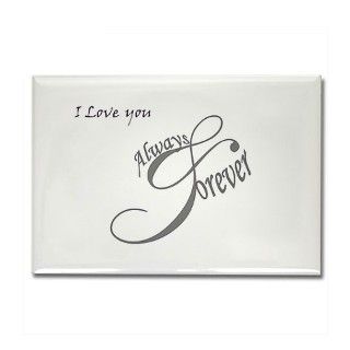 Love   Always and Forever Rectangle Magnet by listing store 72947790