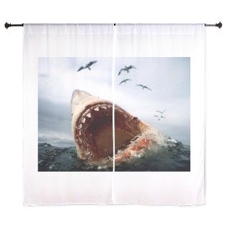 Shark Jaws 60 Curtains by petdrawings