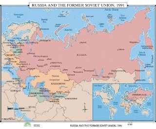 Russia & Former Soviet Union (World History Wall Maps) (9780762550791): Maps Books