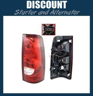 03 2003 Chevrolet/Chevy Silverado 1500 2500 (Except 3500) Pickup Truck Tail Lamp Light Rear Brake Taillight Taillamp (including HD heavy duty) Fleetside with Red Outer Trim Right Passenger Side: Automotive