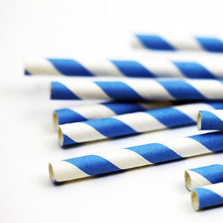 colourful twist stripe party straws by postbox party