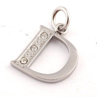 Love Necklace Letter D & Cz Diamond Pendants Necklaces for Women 316 Stainless Steel Necklaces for Men Charms Fashion Wedding Jewelry Pendants Unique Fashion Jewelry 50084 Jewelry