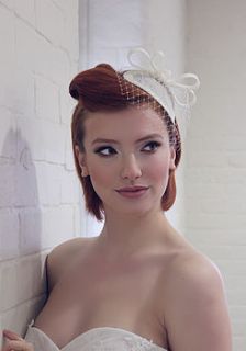 50s style bridal headpiece by holly young headwear