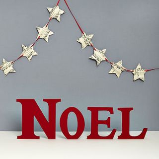 handmade 'noel' letters by altered chic