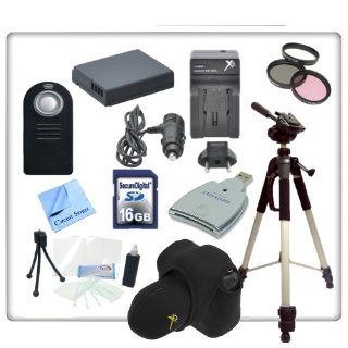 Pro Series Accessory Package for Nikon D3100, D3200, D5100, D5200, D5300 Digital SLR Cameras (with any of the following 52mm threaded lenses: 18 55mm, 55 200mm, 50mm f/1.8) Includes   3 Piece Filter Kit, Wireless Remote, 60" Tripod, Snug Fit Case, 16G