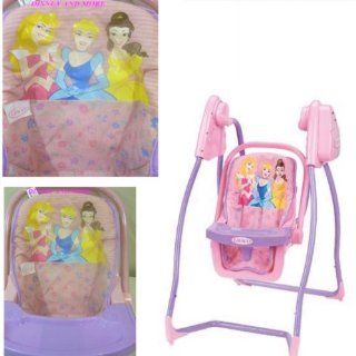 DISNEY PRINCESS BELLE AURORA CINDERELLA BABY DOLL SWING Electronically Rocks Back and Forth Musical Graco: Toys & Games