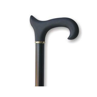 Walking cane   Black With Derby Handle. Feel the soft touch with this cane. This wood walking cane has a height approx 36   37", constructed in solid wood black stained Shaft. Walk In style with this fashionable cane. This wood cane has a capacity of 