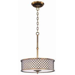 Maxim MAX 22363OMNAB Natural Aged Brass Manchester 4 Light Pendant