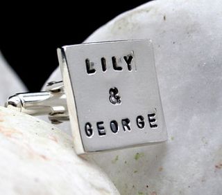 personalised silver cufflinks by sayang silver