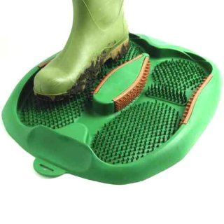BOOT SCRAPER   GIVES MUD AND WATER THE BOOT   NO MESSY FABRIC TO CLEAN   SIMPLY HOSE CLEAN! : Patio, Lawn & Garden