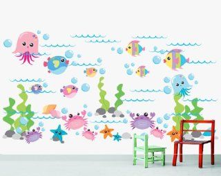 Marine Life Sea Wall Decal Stickers Baby