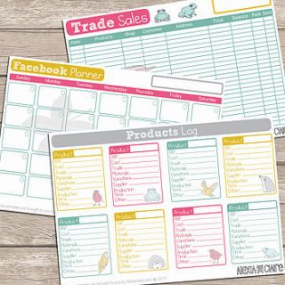 printable 42 page business planner by alexia claire