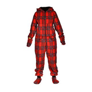 tartan onesie by the all in one company