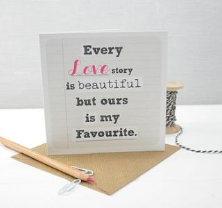 'every love story' valentines card by tilliemint loves