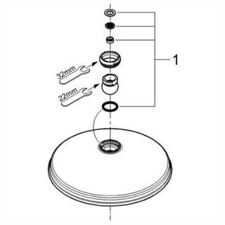 Grohe Rainshower Retro Shower Head   28375