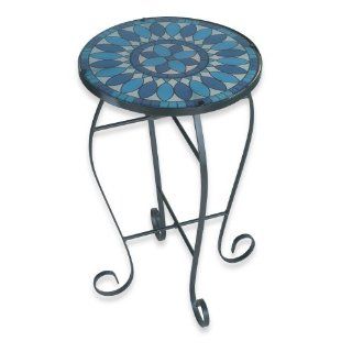 Royce RF59C/BK Home Accents Indoor/Outdoor Lighted Table Blue Quill Pattern: Home Improvement
