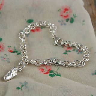 personalised silver new baby charm bracelet by scarlett jewellery